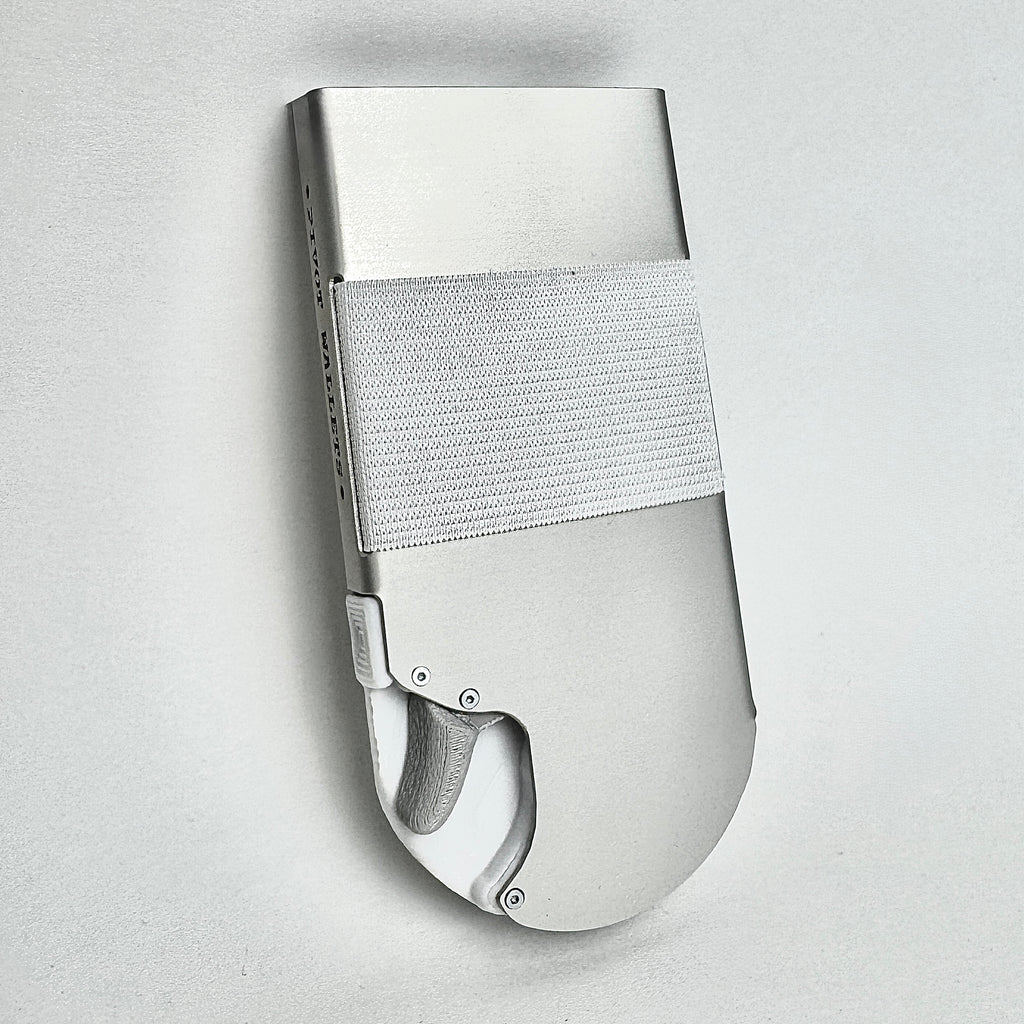 Pivot Wallet - Raw Aluminum Silver